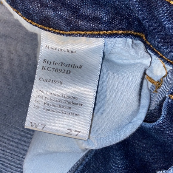 KanCan Juniors Size 7 Blue Denim Skinny Jeans - Picture 10 of 13